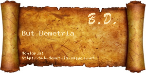 But Demetria névjegykártya